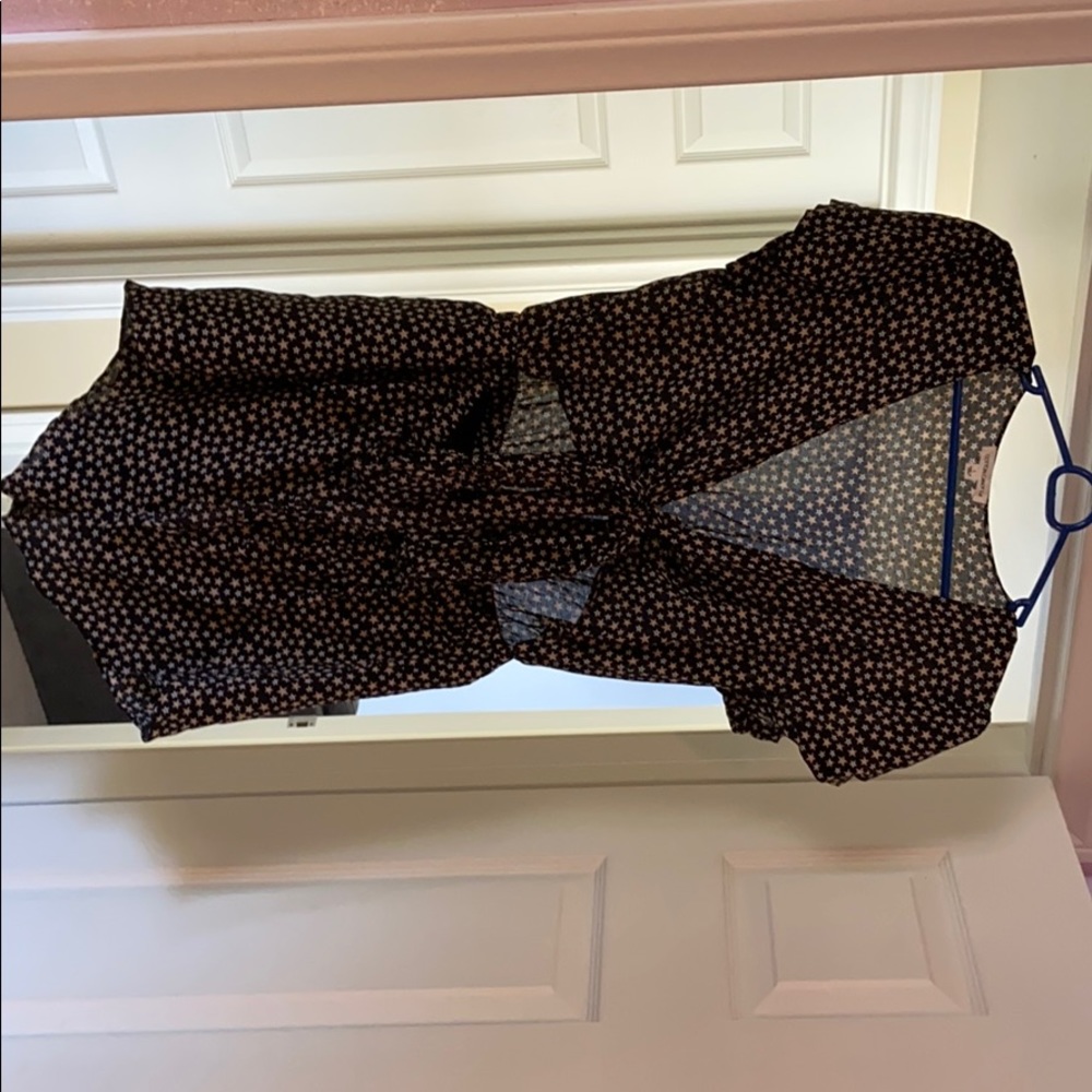 Starry romper- tie in front